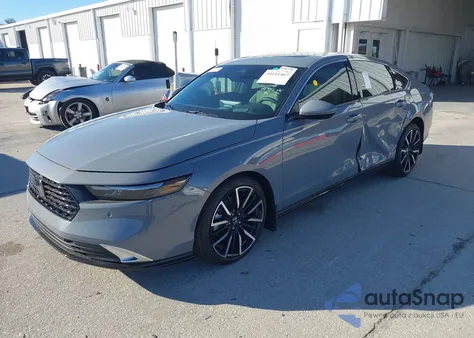 2025 Honda Accord Hybrid Touring из США, поврежденный, VIN 1HGCY2F80SA051141